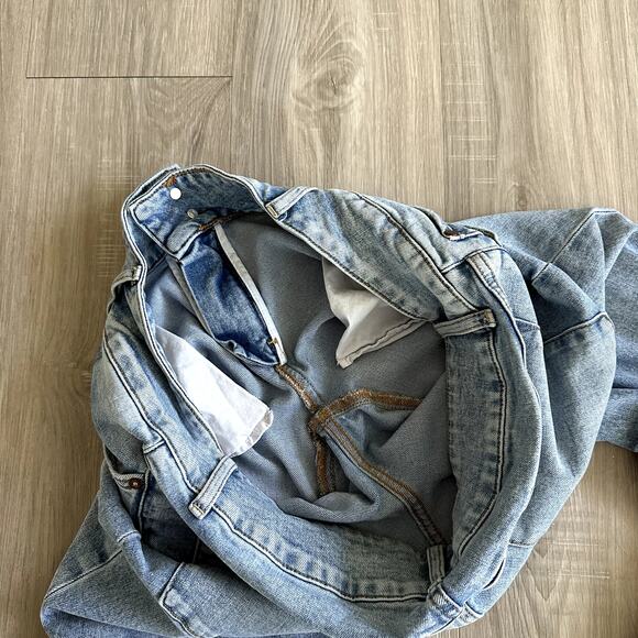 Alice + Olivia Stacey Low Rise Bell Bottom Jeans Bay Blue Size 31 - Picture 5 of 16